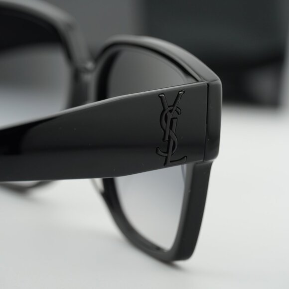 Saint Laurent SL M9 002 Square Sunglasses - Black\\Grey main image 9